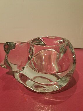 Vintage Sleepy Cat  Voltive Candle holder